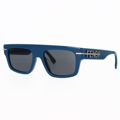 Fendi Fendigraphy Solglasögon - Blå Båge, Blåa Linser Blue, Herr