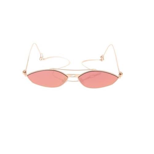 Fendi Stiliga solglasögon med 57mm linsbredd Pink, Unisex