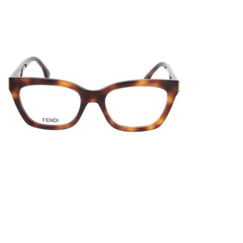 Fendi Stiliga solglasögon med 52mm linsbredd Brown, Unisex