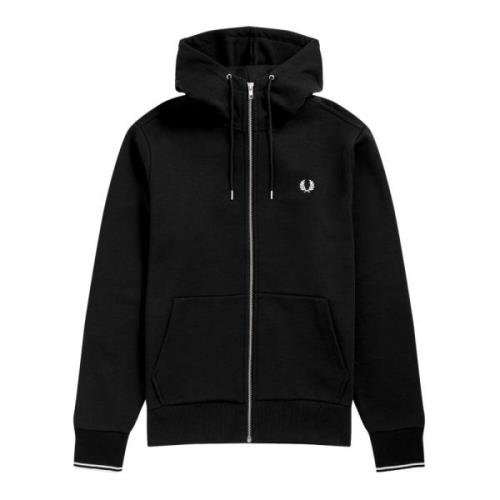 Fred Perry Dragkedja Tröja J7356 Black, Herr