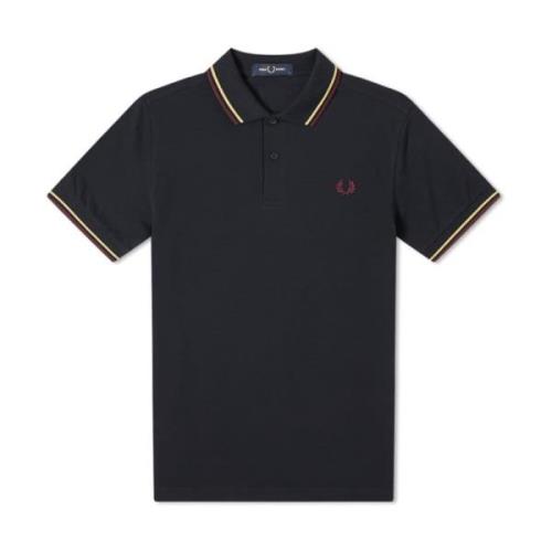 Fred Perry Piqué Polo Tröja Blue, Herr