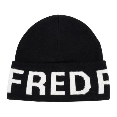 Fred Perry Enfärgad Logo Beanie Black, Herr