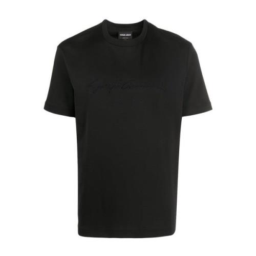 Giorgio Armani T-Shirts Black, Herr