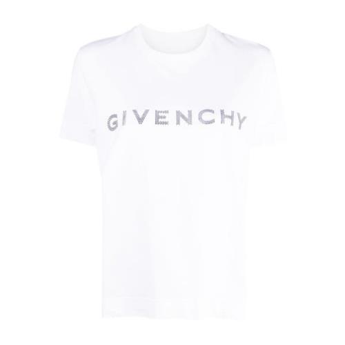 Givenchy Vit Aw23 Dam T-shirt - Stilfull och Bekväm White, Dam