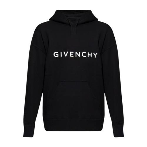Givenchy Logotröja med huva Black, Herr