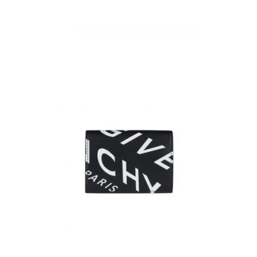 Givenchy Stilfullt Läderplånbok med Tryckknapp Black, Herr