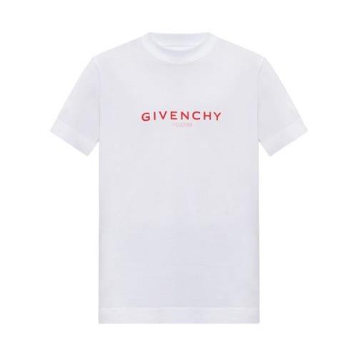 Givenchy Tryckt T-shirt White, Herr