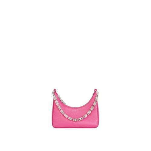 Givenchy Moon Cut Out Mini Hobo Väska Pink, Dam