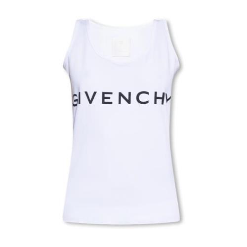 Givenchy Linne med logotyp White, Dam