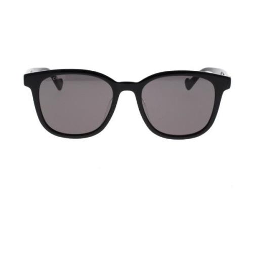 Gucci Minimalistiska fyrkantiga solglasögon med könsneutral stil Black...