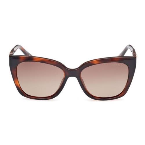 Guess Fyrkantiga polariserade solglasögon för kvinnor Brown, Dam