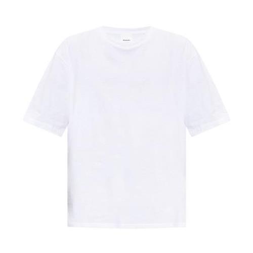 Isabel Marant ‘Guizy’ bomull T-shirt White, Herr