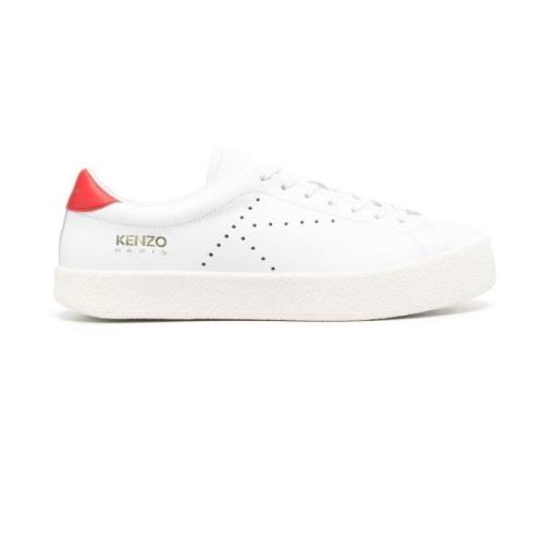 Kenzo Herr låg topp lädersneakers White, Herr