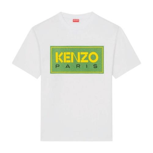 Kenzo Tee-Shirt Paris Vit Grön - L White, Herr