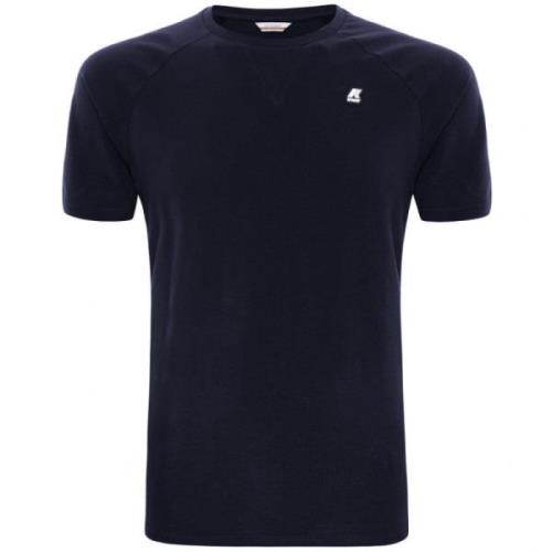 K-Way Edwing Rundhals T-shirt Blue, Herr