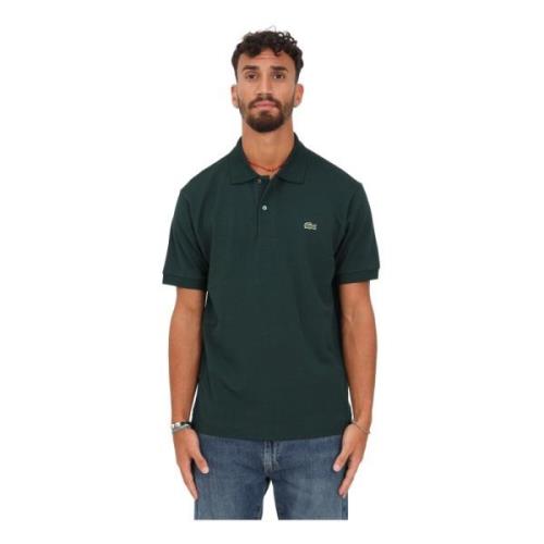 Lacoste Gröna T-shirts och Polos med Krokodillogga Green, Herr