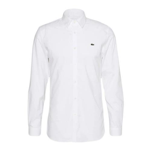 Lacoste Slim Fit Skjorta Ch5620 White, Herr