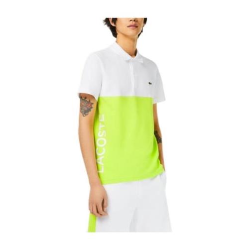 Lacoste Colorblock Polo Shirt Yellow, Herr