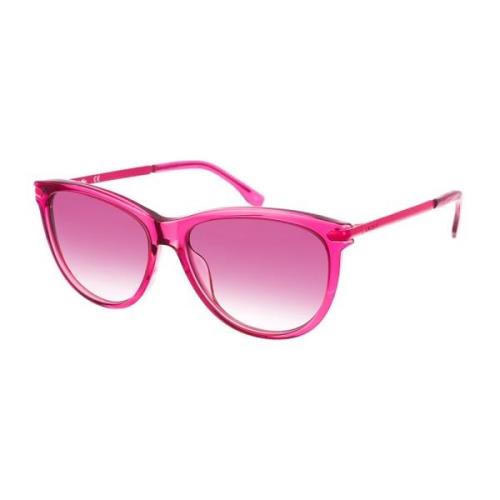 Lacoste Kvinnors Acetatram Ovala Solglasögon Pink, Dam