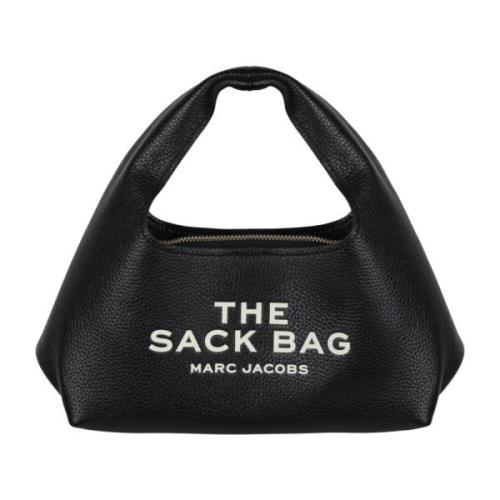 Marc Jacobs Mini Sack Väska med Logotryck Black, Dam