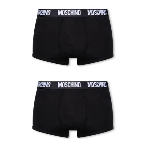 Moschino 2-pack Supima® bomullsboxershorts Black, Herr