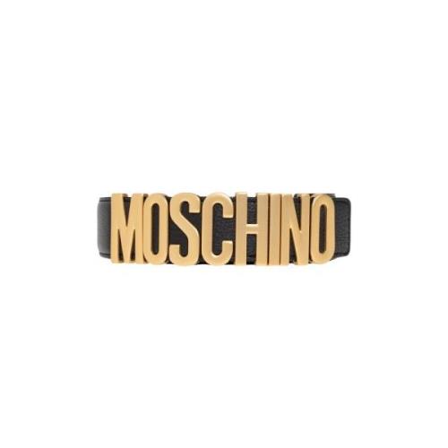 Moschino Bälte med logotyp Black, Dam