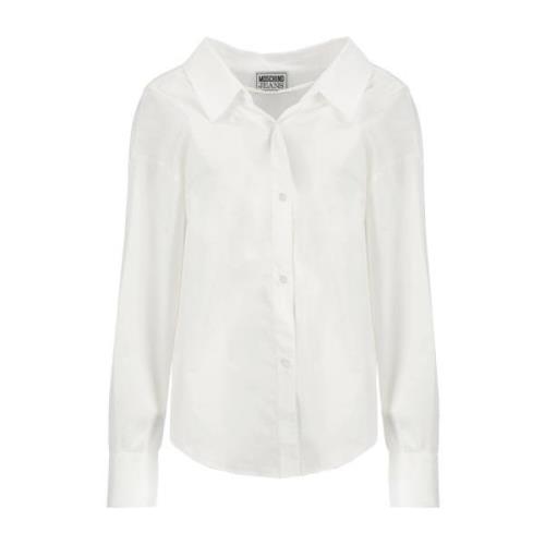 Moschino Vit Bomullsskjorta för Kvinnor White, Dam