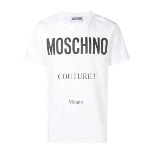 Moschino Vita T-shirts och Polos White, Herr