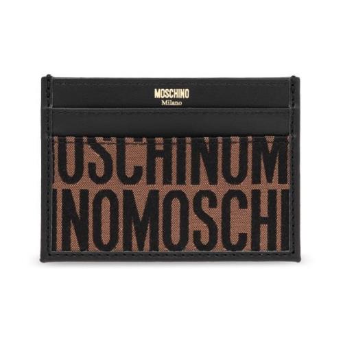 Moschino Korthållare med logotyp Brown, Dam