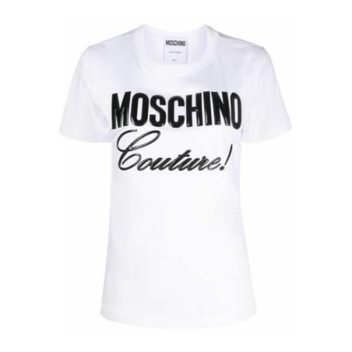 Moschino Vit T-shirt och Polo - Ultimat Komfort och Stil White, Dam