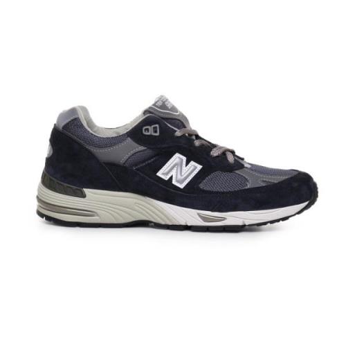 New Balance Blå Sneakers med Nubuck och Mesh Blue, Dam
