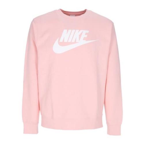 Nike Grafisk Crewneck Sweatshirt för Män Pink, Herr
