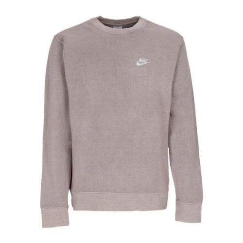 Nike Club+ BB Crew Revival Sweatshirt Gray, Herr