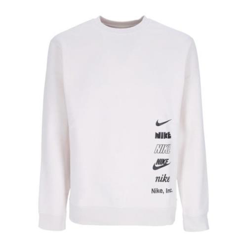 Nike Club + Mlogo Crewneck Sweatshirt Gray, Herr
