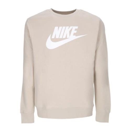 Nike Sportswear Club Graphic Crewneck Sweatshirt Beige, Herr