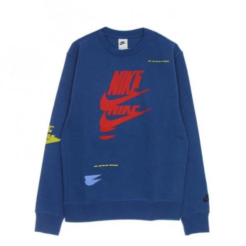 Nike Essentials+ Crewneck Sportkläder Blue, Herr