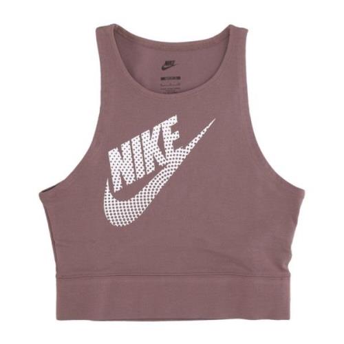 Nike Plum Eclipse Tank Top - Streetwear Kollektion Brown, Dam