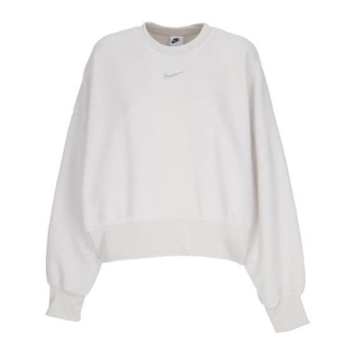 Nike Plush Mod Crop Crewneck Sportkläder Gray, Dam