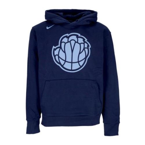 Nike Essential Fleece Hoodie - NBA Stil Blue, Herr