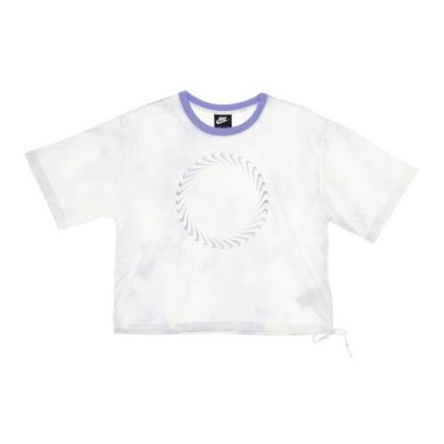 Nike Icon Clash Mesh Print T-Shirt White, Dam