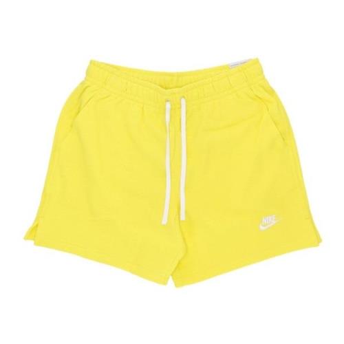 Nike Lättviktiga Club Fleece Terry Flow Shorts Yellow, Herr