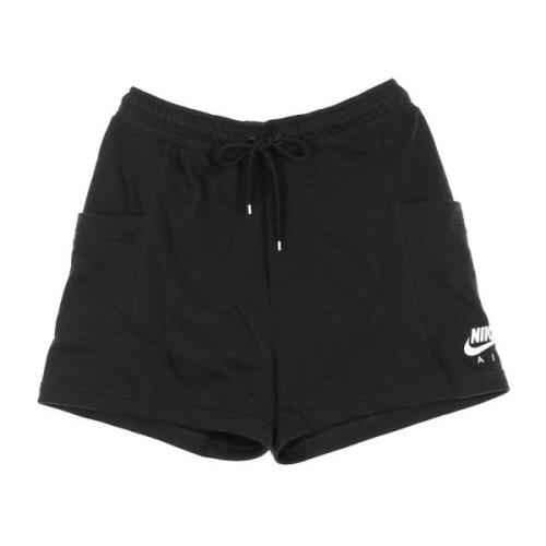 Nike Korta Fleece Sports Shorts Black, Dam