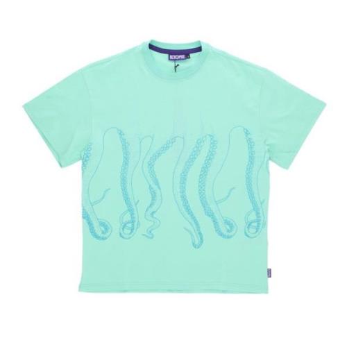 Octopus T-Shirts Green, Herr