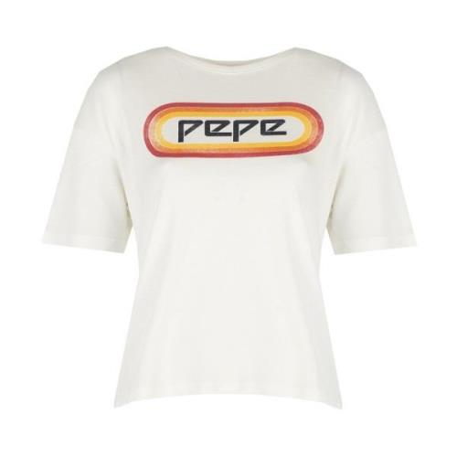 Pepe Jeans T-Shirts Beige, Dam