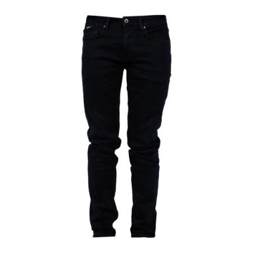 Pepe Jeans Mid Waist Slim-fit Denim Jeans Black, Herr