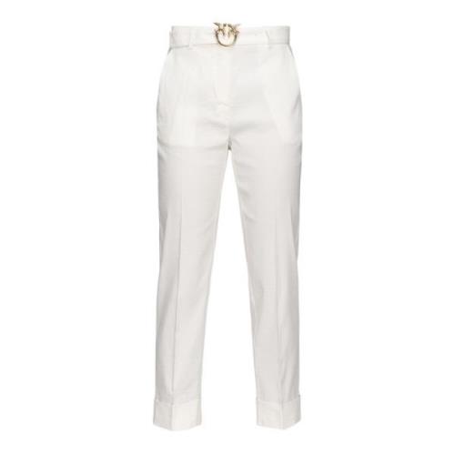 Pinko Cropped Trousers White, Dam