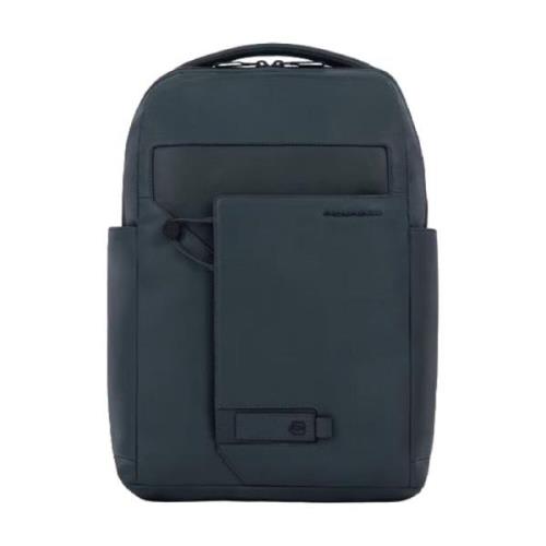 Piquadro Grön Bucket Bag Ryggsäck med Fast Check Green, Unisex