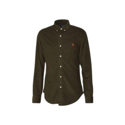 Polo Ralph Lauren Slim Corduroy Skjorta Green, Herr