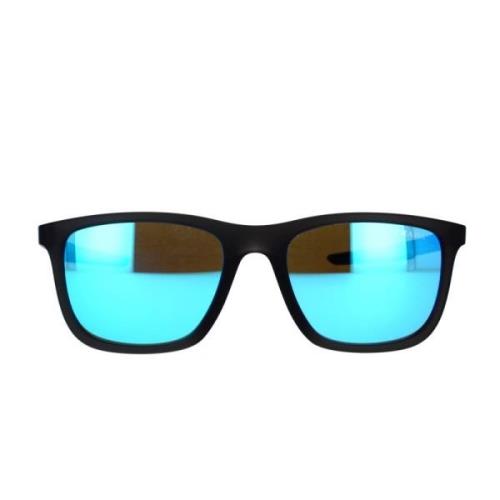 Prada Sportiga solglasögon med wraparound-design och spegelglas Gray, ...