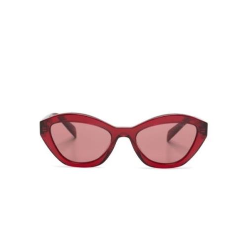 Prada Röda Solglasögon med Originaltillbehör Red, Dam